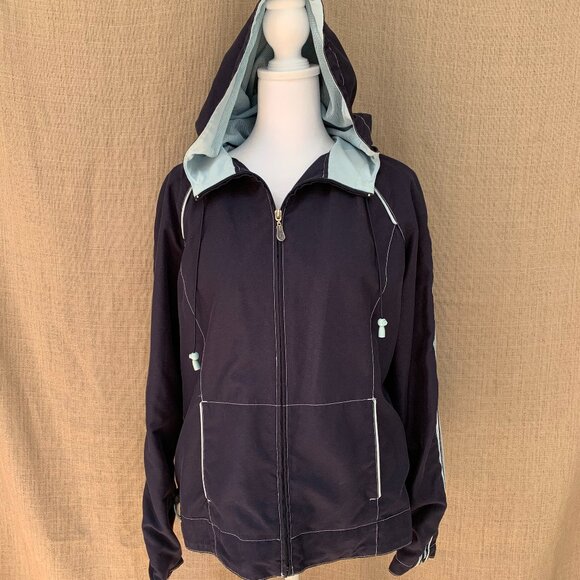 FUDA Oversized Windbreaker Breathable Striped Hoodie - Picture 3 of 14